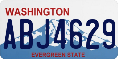 WA license plate ABJ4629
