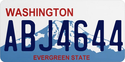 WA license plate ABJ4644
