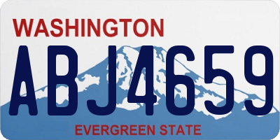 WA license plate ABJ4659