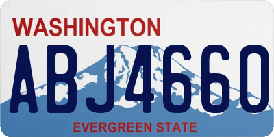 WA license plate ABJ4660