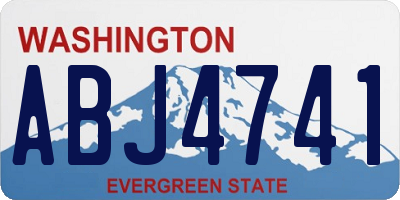 WA license plate ABJ4741
