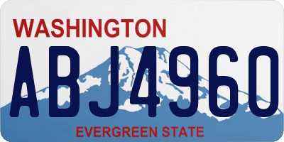 WA license plate ABJ4960