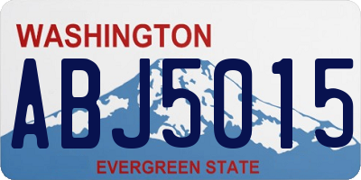 WA license plate ABJ5015