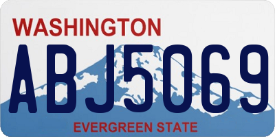 WA license plate ABJ5069