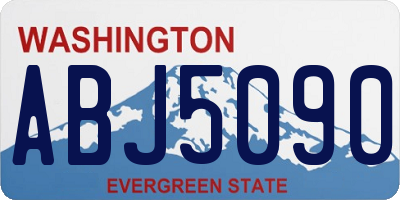 WA license plate ABJ5090
