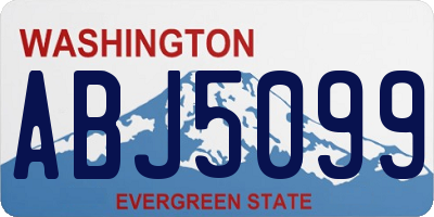 WA license plate ABJ5099