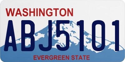 WA license plate ABJ5101
