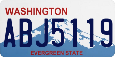 WA license plate ABJ5119