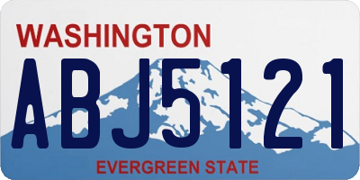 WA license plate ABJ5121