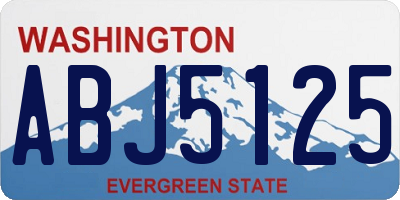 WA license plate ABJ5125