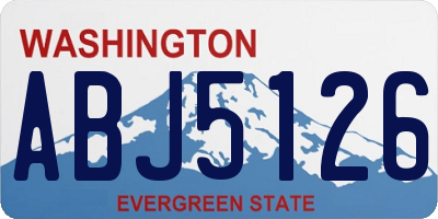 WA license plate ABJ5126