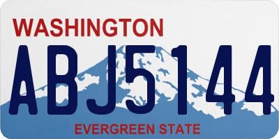 WA license plate ABJ5144