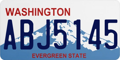 WA license plate ABJ5145