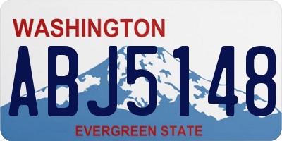 WA license plate ABJ5148