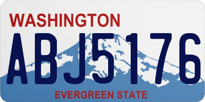 WA license plate ABJ5176