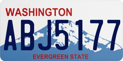 WA license plate ABJ5177