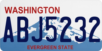WA license plate ABJ5232
