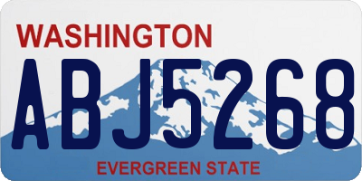 WA license plate ABJ5268