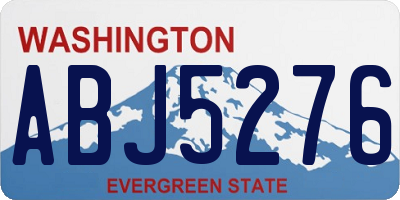 WA license plate ABJ5276