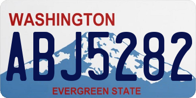 WA license plate ABJ5282