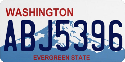 WA license plate ABJ5396