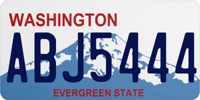 WA license plate ABJ5444