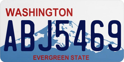 WA license plate ABJ5469