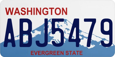 WA license plate ABJ5479