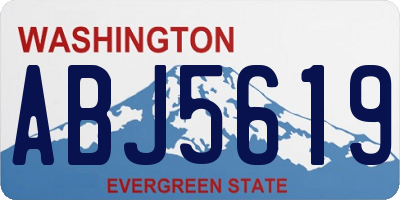 WA license plate ABJ5619