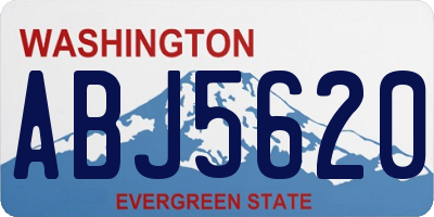 WA license plate ABJ5620