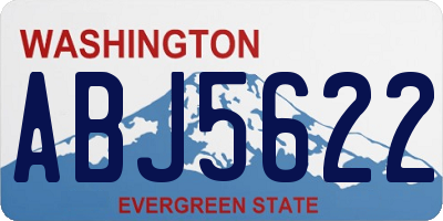 WA license plate ABJ5622
