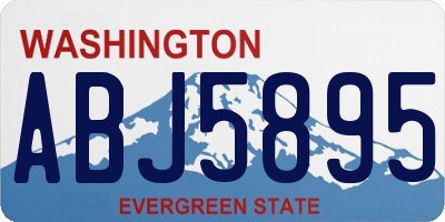 WA license plate ABJ5895