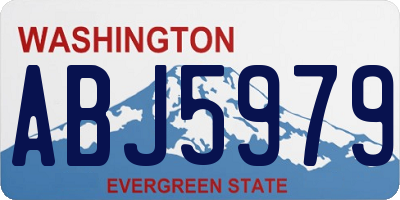 WA license plate ABJ5979