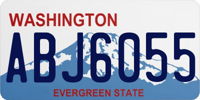 WA license plate ABJ6055