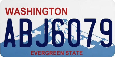 WA license plate ABJ6079
