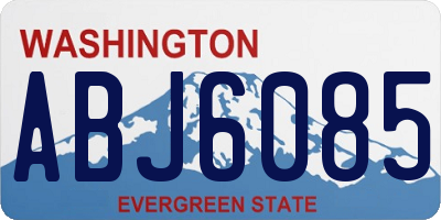 WA license plate ABJ6085