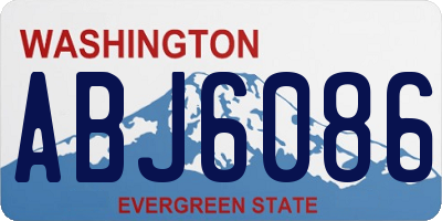 WA license plate ABJ6086