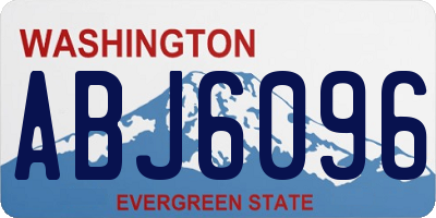 WA license plate ABJ6096