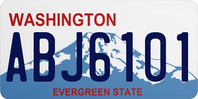 WA license plate ABJ6101