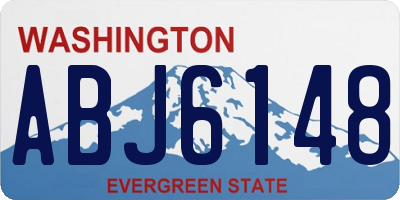 WA license plate ABJ6148