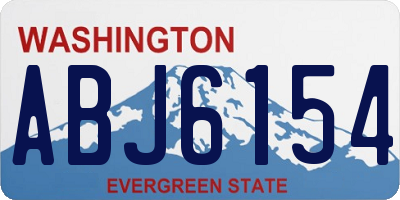 WA license plate ABJ6154