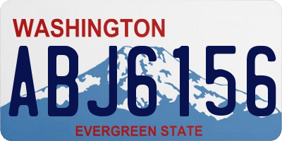 WA license plate ABJ6156