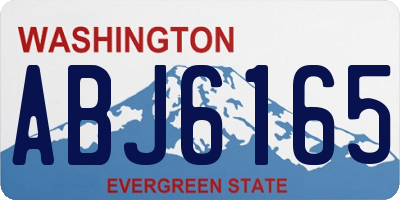WA license plate ABJ6165