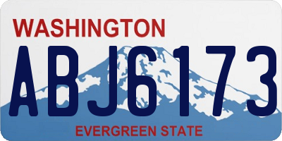 WA license plate ABJ6173