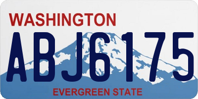 WA license plate ABJ6175