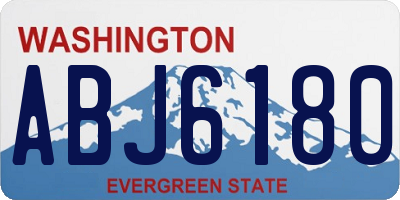 WA license plate ABJ6180