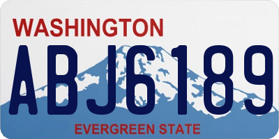 WA license plate ABJ6189