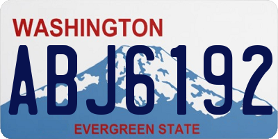 WA license plate ABJ6192