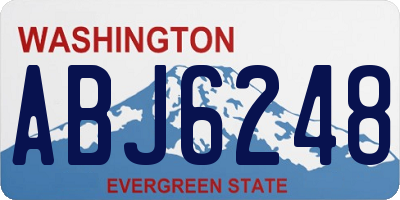 WA license plate ABJ6248