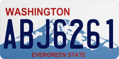 WA license plate ABJ6261